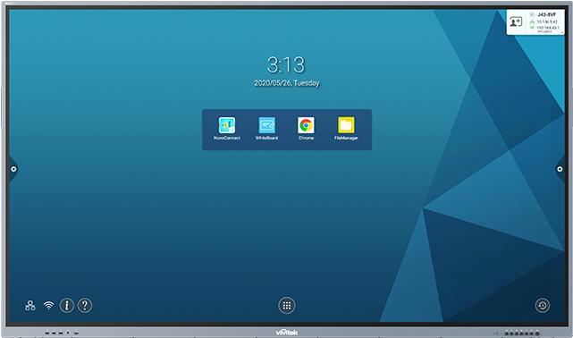 Produktbild vivitek DS NovoTouch BK860i silber 86"/3xHDMI/VGA/DP/USB (3840 x 2160 Pixel, 86")