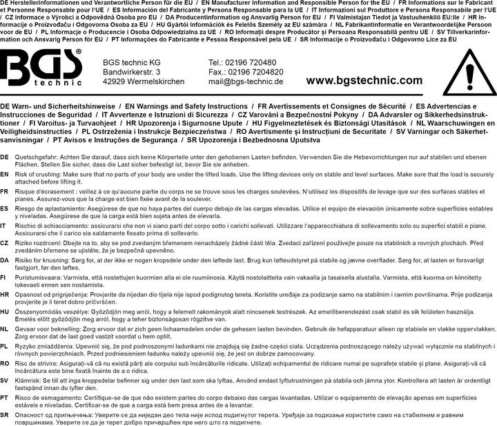 Immagine prodotto BGS Sollevatore da fossa per trasmissioni 500 kg