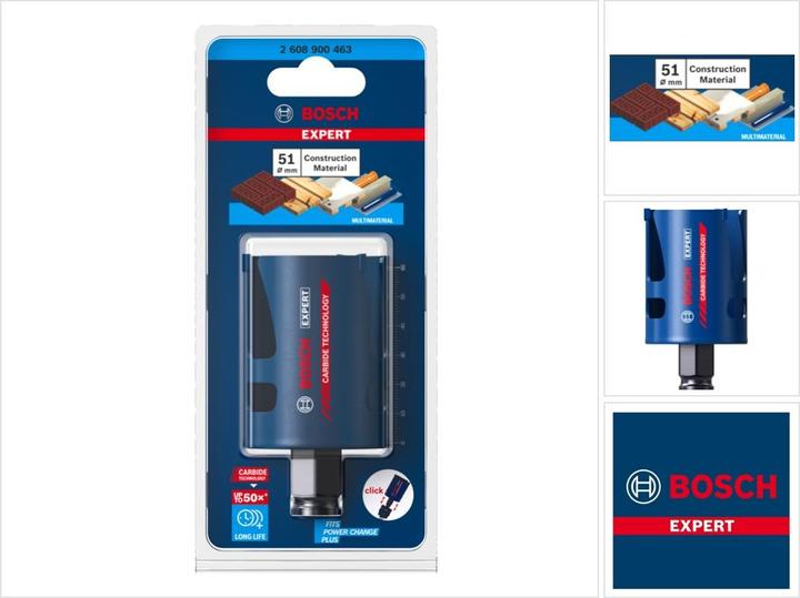 Actual product image Bosch Professional Zubehör Expert Construction Material hole saw, 51 x 60 mm (51 mm)