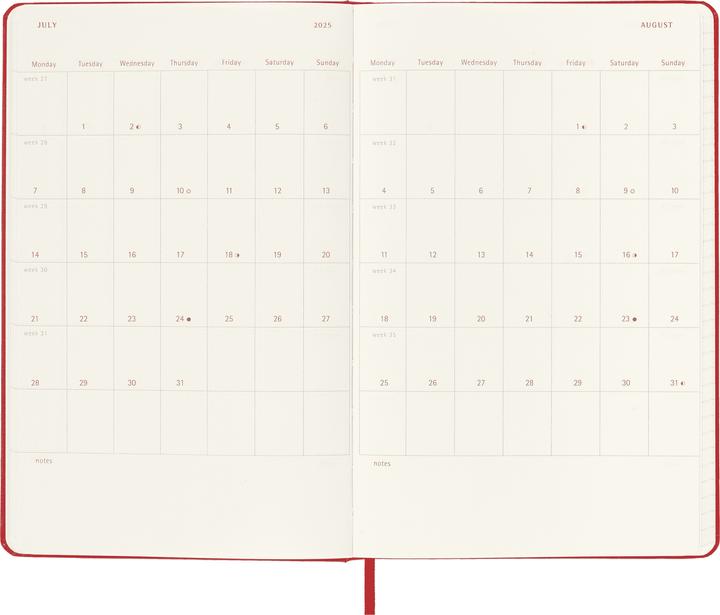 Actual product image Moleskine Tageskalender (A5, English)