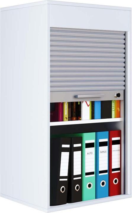 Produktbild VCM Holz Büroschrank Aktenschrank Aktos L Rollladen abschliessbar (50 x 40 x 93 cm)