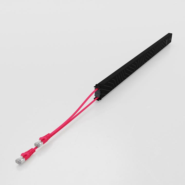 Actual product image PATCHBOX one / Cassette / 46RU / Cat 6A, UTP, 2.5 m, red (UTP, CAT6a, 2.50 m)