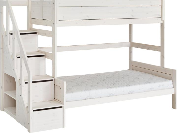 Immagine prodotto Lifetime Kidsrooms Letto a castello Familiy con scale e rete a doghe Deluxe (120 x 200 cm)