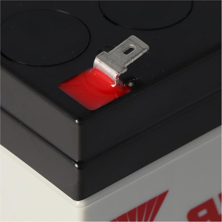Actual product image Yuasa Akku NP4-6, Faston 4,8mm (6 V, 4 Ah)