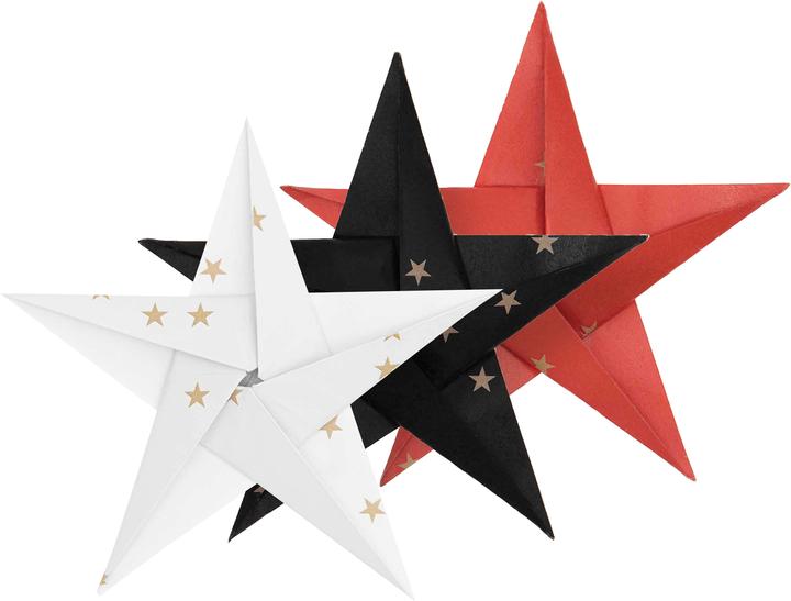 Image du produit Rico Design Dépliants "Étoiles d'or", 32 feuilles (130 g/m², 32 x)