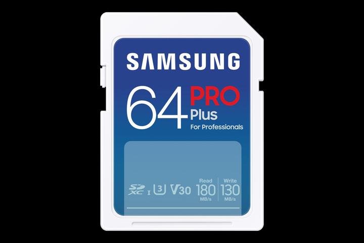 Actual product image Samsung PRO Plus (64 GB, SDXC, U3, UHS-I)