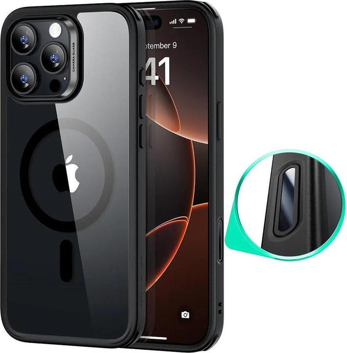 Immagine prodotto ESR - Classic Hybrid HaloLock - iPhone 16 Pro - Clear Black (Apple iPhone 16 Pro)