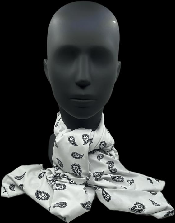 Produktbild Industyle Design Foulard / Schal im Glarner Paisley Design, weiss