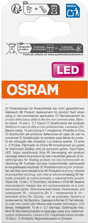 Energy Label Osram Star R50 (E14, 4.30 W, 345 lm, 1 x, F)
