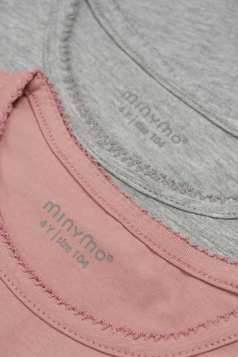 Immagine prodotto Minymo Maglietta Basic 35 L/S da bambino (confezione da 2) (152)