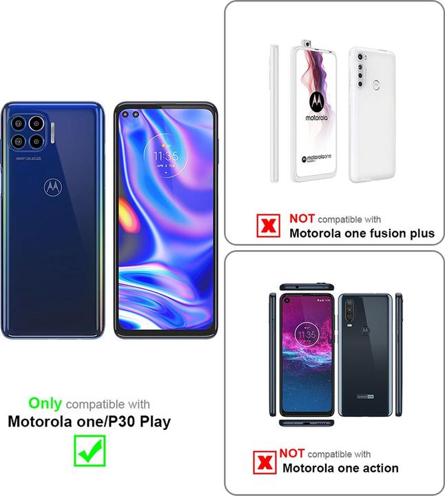 Actual product image Cadorabo Display protection glass (1 Piece, Motorola Moto One Zoom)