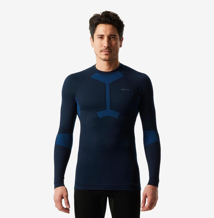 Produktbild Wedze Skiunterwäsche Funktionsshirt Herren Seamless - BL500 I-Soft schwarz/blau (S)