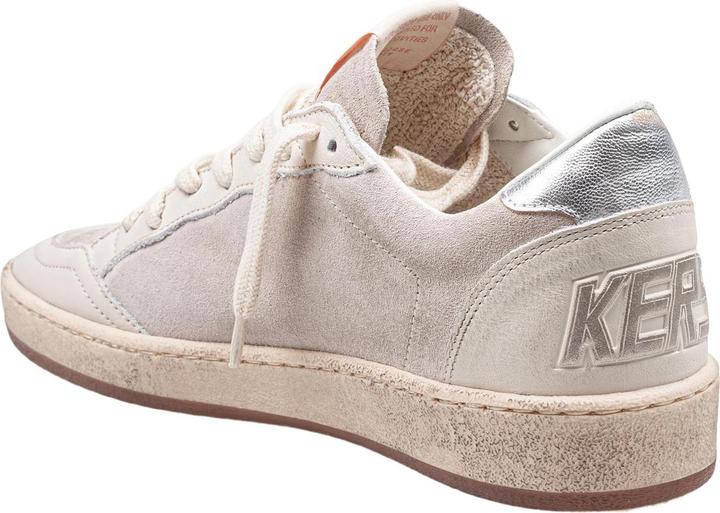 Actual product image Golden Goose ballstar sneakers in suede and leather color beige/white (41)