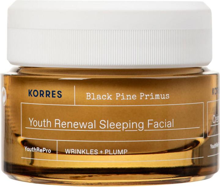 Produktbild Korres Black Pine Primus Erneuernde Nachtcreme gegen Falten (40 ml, Nachtcreme)