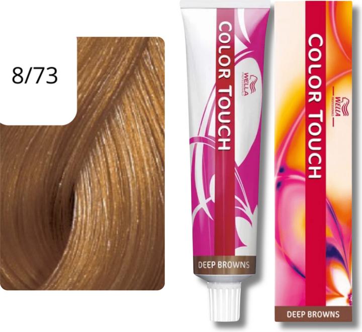 Actual product image Wella Color Touch Deep Browns (8/73 Light blonde brown-gold)