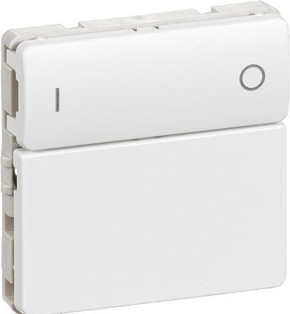 Produktbild LK Akku-Druck 2NO, 1 Modul IHC® Wireless FUGA, weiss.