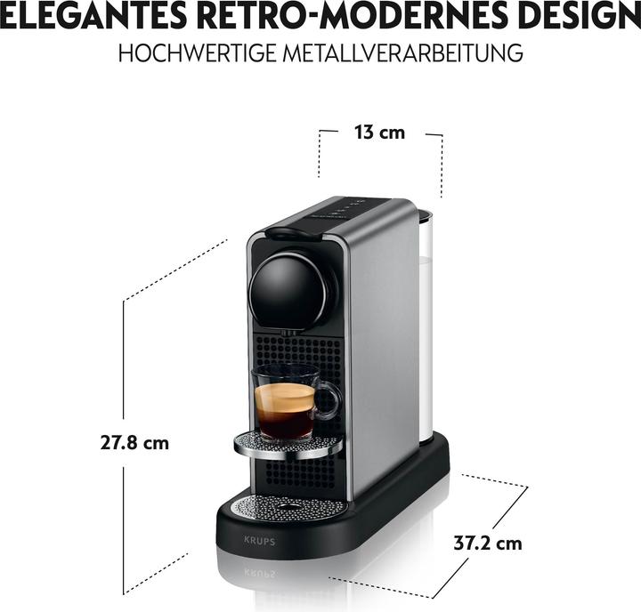 Actual product image Krups Nespresso CitiZ Platinum (NESPRESSO Original, EU plug)