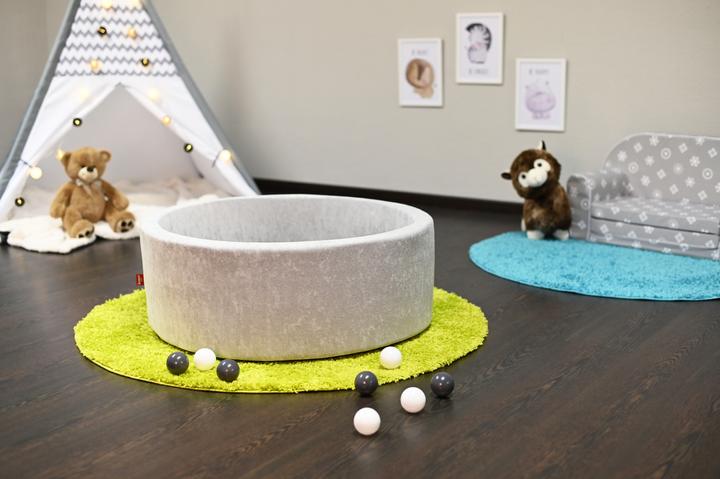 Image du produit Knorrtoys Bällebad soft - "Grey" - 300 balls grey/creme (ca. 6cm Durchmesser)