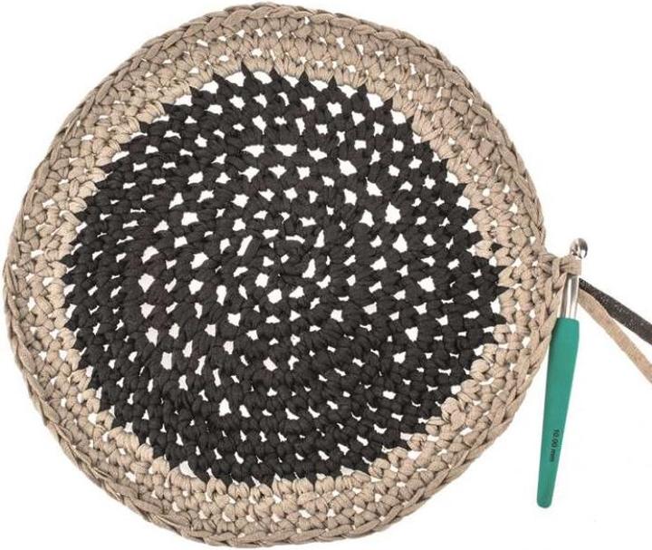 Actual product image Glorex Wool macramé bands 250 g, black (125 m)