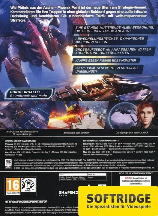 Image du produit Deep Silver Phoenix Point (PC, EN)