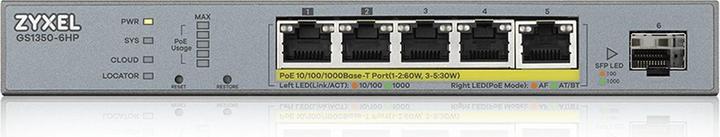 Productafbeelding Zyxel GS1350-6HP (6 Havens)