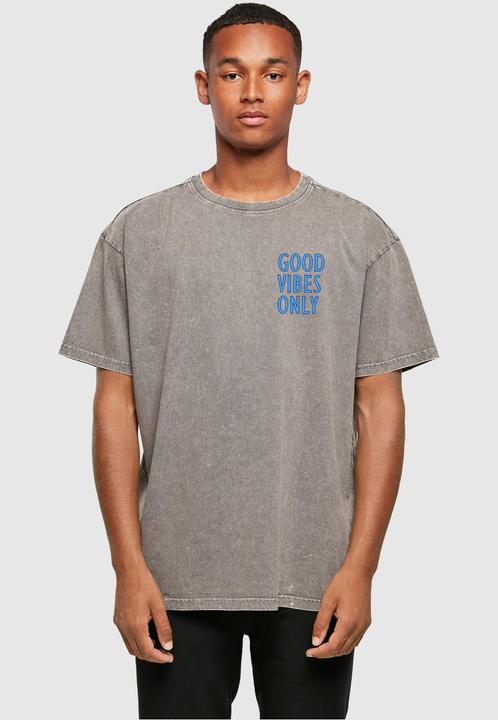 Produktbild Merchcode Good Vibes Only Acid Washed Heavy Oversized Tee - 112857 (3XL)