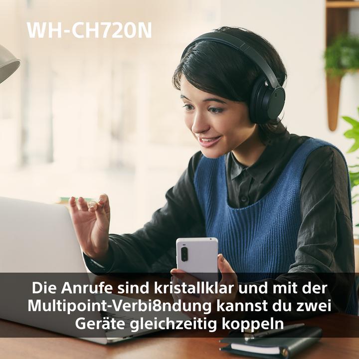 Immagine prodotto Sony WH-CH720N (NC, 35 h, Senza fili, Cablato)