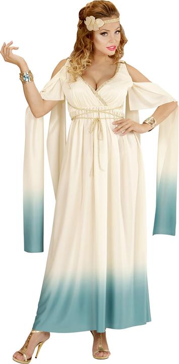 Actual product image Widmann QUEEN OF ATLANTIS (dress, laurel wreath as headband), L (L)