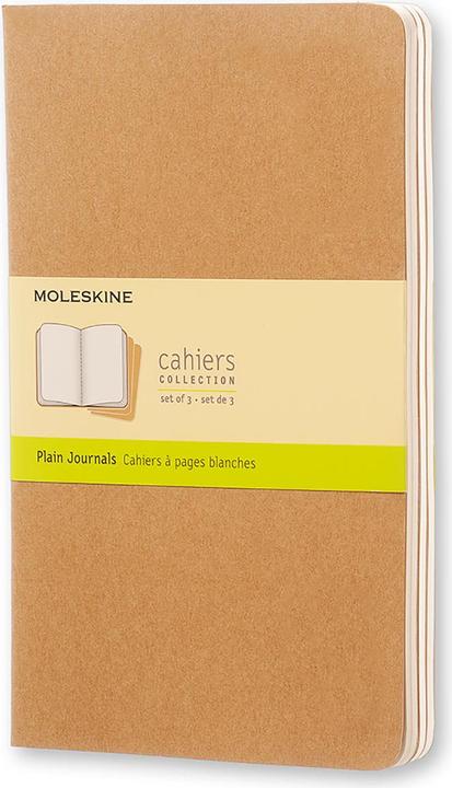 Actual product image Moleskine Cahier Large Set of 3 (130 x 210 mm, Plain, Soft cover)