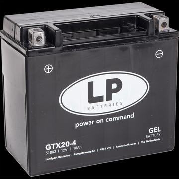 Actual product image Landport Motorbike battery Gel GTX20-4 12V 18Ah (12 V, 18 Ah)
