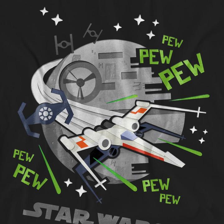 Actual product image Star Wars Unisex Adult Pew Pew X-Wing T-Shirt (XL)