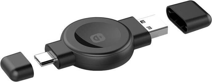 Actual product image Choetech In-line T606-F wireless charger for smartwatch (black)