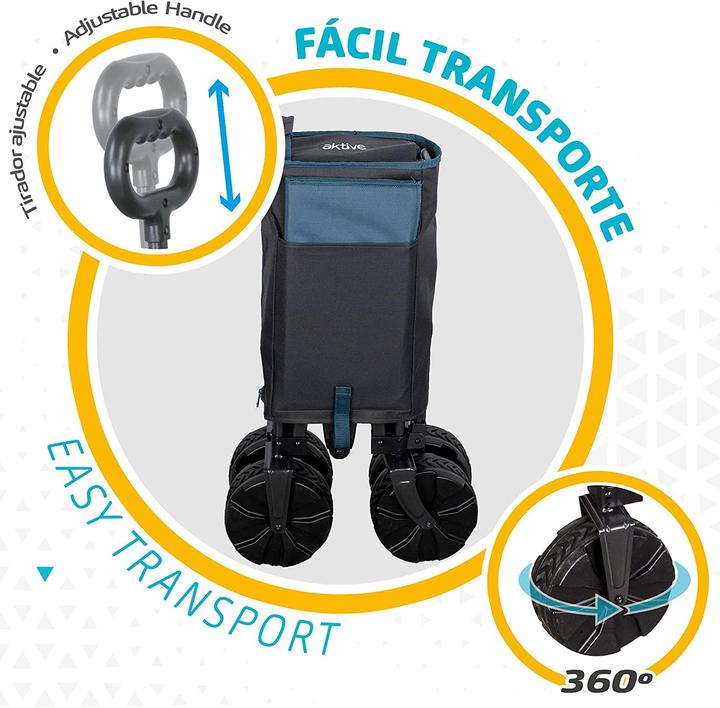 Actual product image Aktive Foldable Transport Trolley