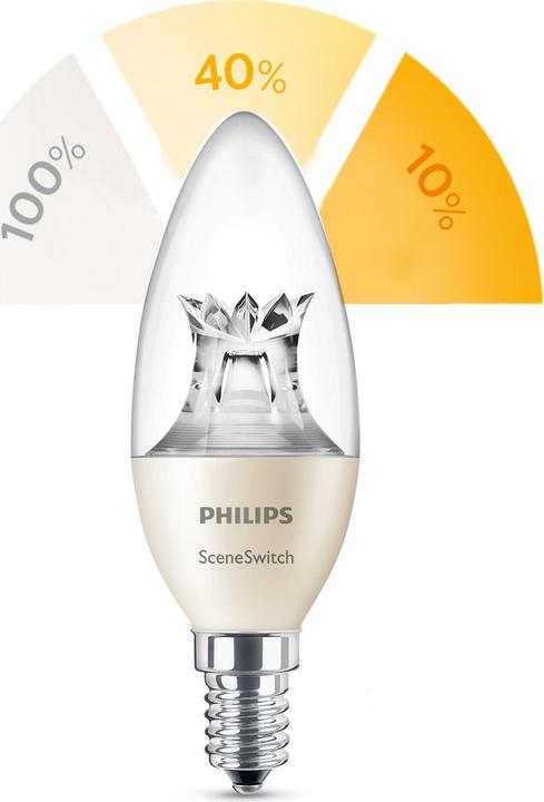 Actual product image Philips SceneSwitch (E14, 5.50 W, 470 lm, 1 x, G)