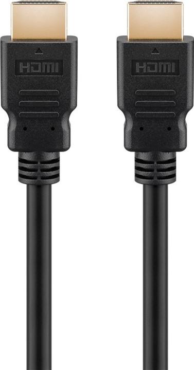 Actual product image Goobay Series 2.1 8K Ultra High-Speed HDMI™ Cable with Ethernet, Certified, 0.5 m, Black (0.50 m, HDMI)