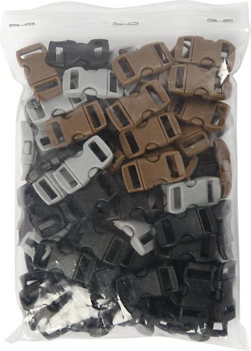 Image du produit Creativ Company Klickverschluss 29 mm x 15 mm, Lochgrösse 3 x11 mm,100 Stück
