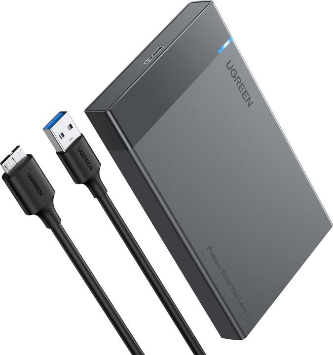 Ugreen USB-A 3.0 to 2.5" SATA Hard Drive Enclosure (5Gbps) (2.5")