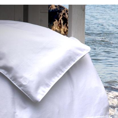 Produktbild nordic coast company Flachkissen aus feinen Daunen (90%) Klasse 1 (60 x 40 cm)