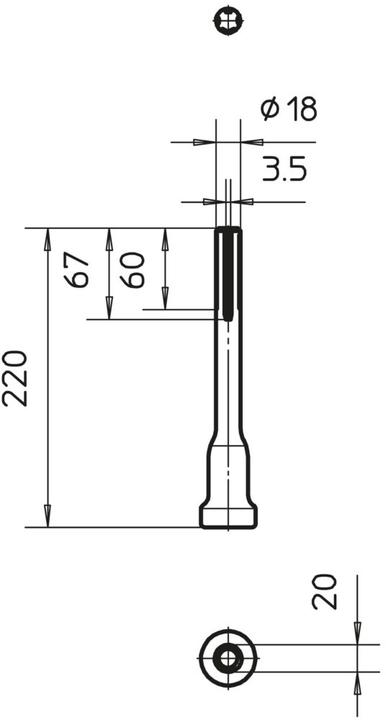 Actual product image OBO Bettermann OBO 2536/25 Hammer insert 25mm