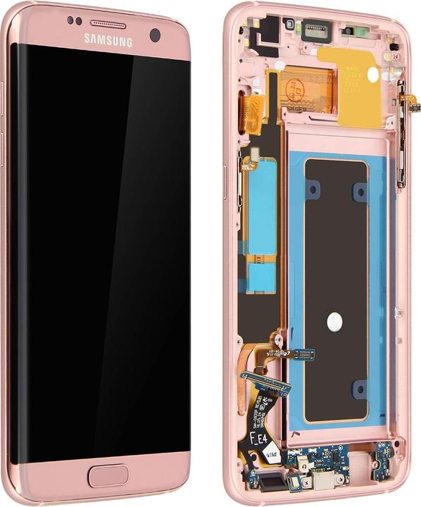 Produktbild Samsung Original LCD Komplettset Galaxy S7 Edge + Touchscreen – Rosa (Display, Galaxy S7 Edge)
