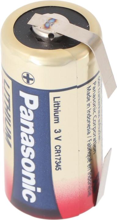 Produktbild Panasonic Batterie Photo Power CR123A Lithium Batterie 3 Volt mit Lötfahnen U-Form (RCR123A, 1400 mAh)