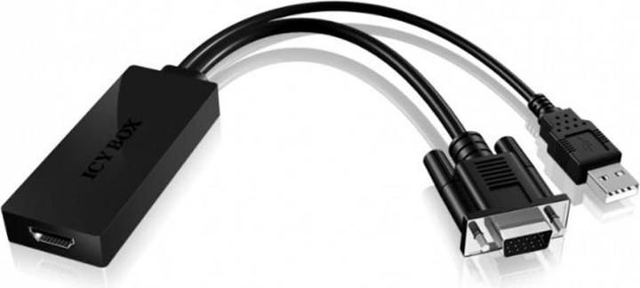 Image du produit Icy Box USB 2.0 & VGA vers (HDMI, 22 cm)