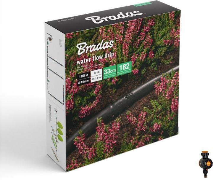 Produktbild GCS Wasserdurchfluss-Tropfschlauch-Set 100m Mit Wasserdurchfluss-Timer (100 m)