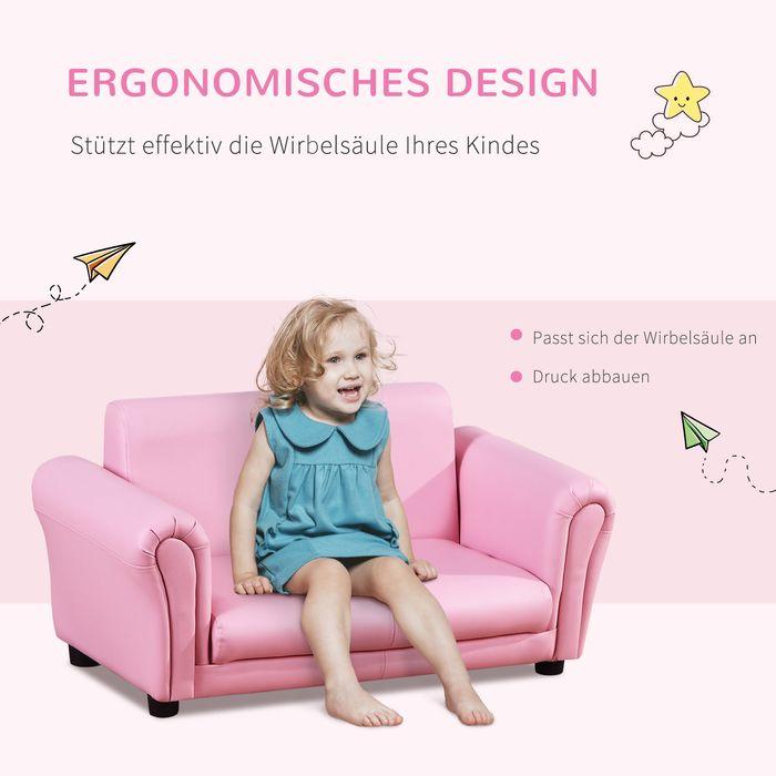 Image du produit Swisshandel24 Fauteuil pour enfants avec repose-pieds Rose, 83x42x41cm (Fauteuil pour enfants)
