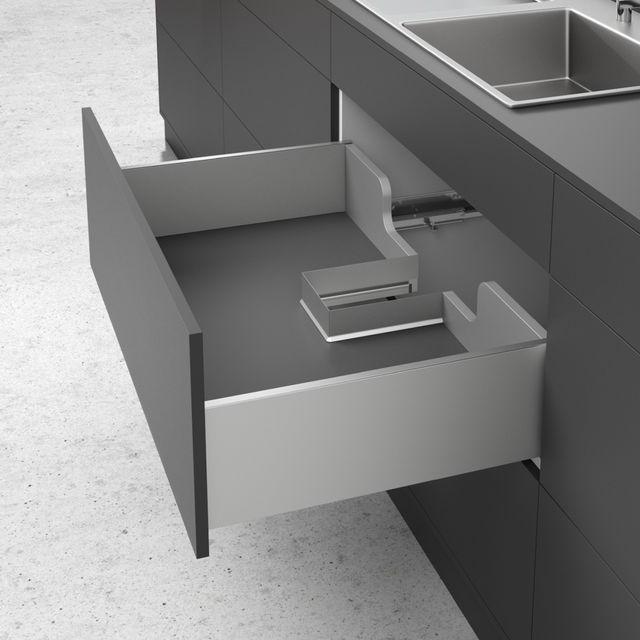 Produktbild Hettich Metallumrandung für Siphonausschnitt eckig