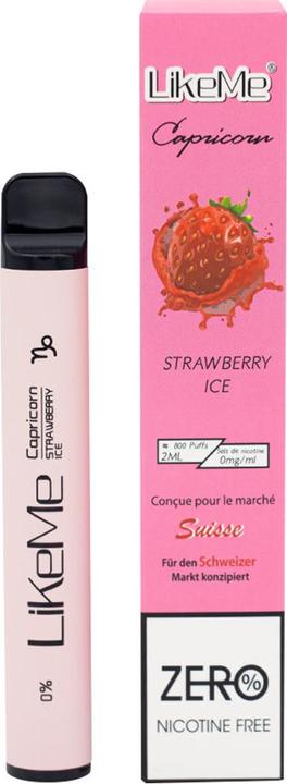 LiKeMe Strawberry Ice 0% (glace aux fraises) (Fruits)