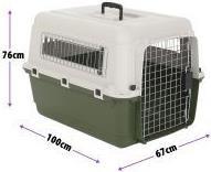 Produktbild zooplus Transportbox Feria Grösse 5 (M) + Vetbed® Isobed SL Hundedecke Paw (L 100 x B 75) (Hund)