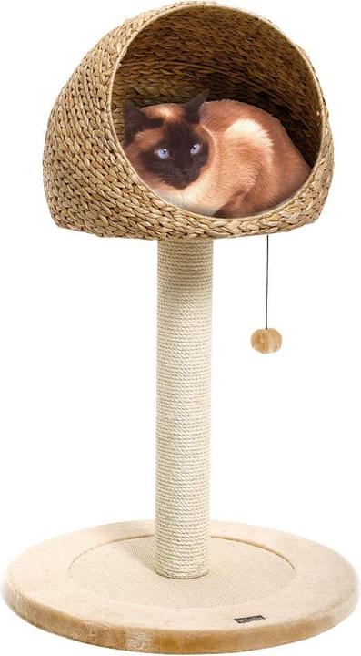 Image du produit Karlie Arbre à chat en feuilles de bananier Petit Trou (93 cm, Beige)