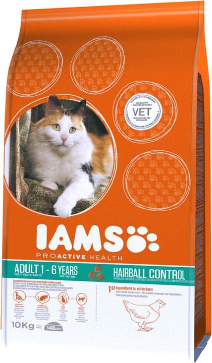 Produktbild Iams Pro Active Health Adult Hairball Control (Adult, 1 Stk., 10000 g)