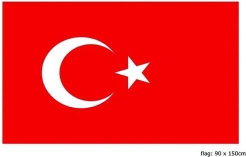 Produktbild Funny Türkei Fan Flagge 90 x 150cm (One Size)